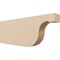 Ekena Millwork 2in. W x 6in. H x 16in. L Del Monte Woodgrain TimberThane Rafter Tail, Primed Tan RFTUR02X06X16DELRCPR - alternate 1